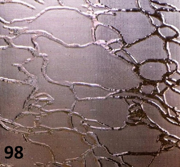Узорчатое рифлёное стекло дельта с бронза