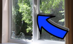 разбитое стекло в окне замена
